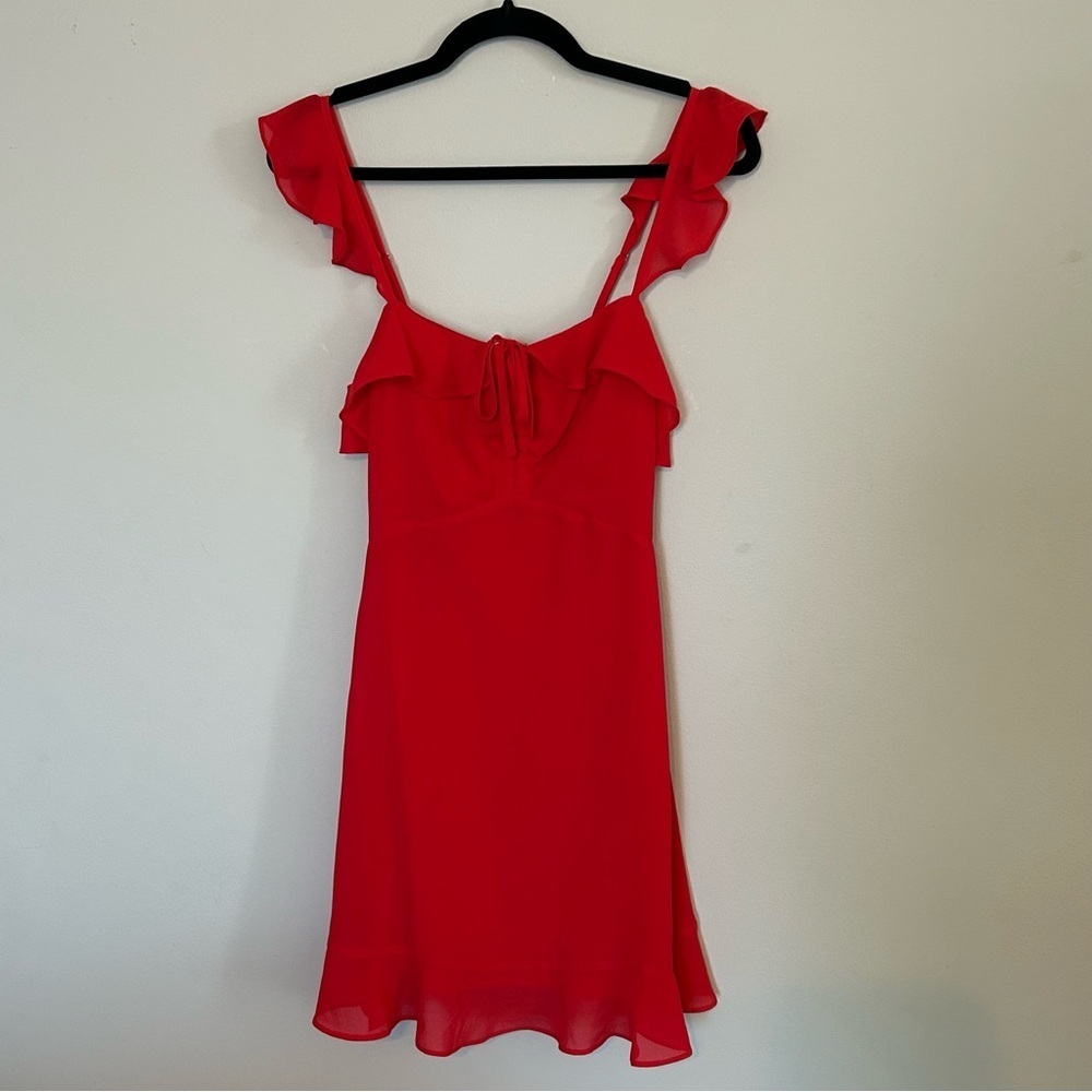 Lulu's Vibrant Red Dress